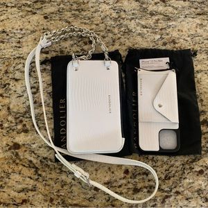 Bandolier Paige Lizard White/Silver iPhone 12 Pro Max Bundle